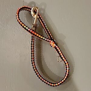 Colorful Woven Dog Leash, hand-made paracord traffic lead
